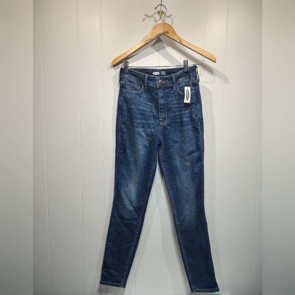 Old Navy Rockstar Super Skinny Jeans Size 8 Extra High Rise 360